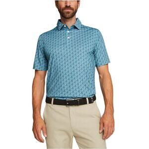 PUMA Men's Bold Blue Slate Sky MATTR Palms Polo Shirt Size S